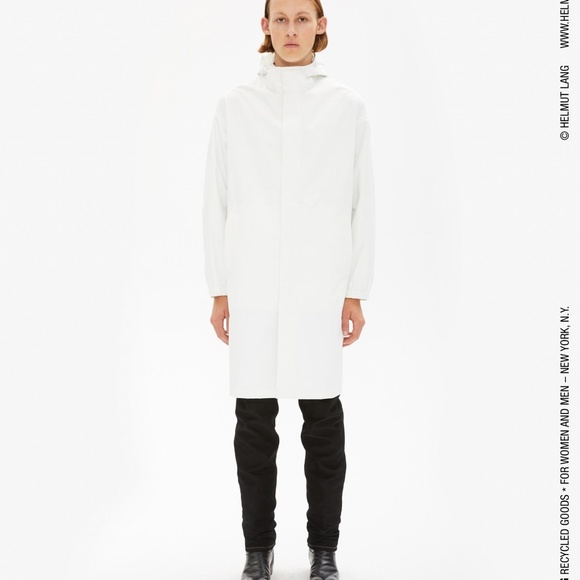 HELMUT LANG NYLON HOODED RAINCOAT - Picture 4 of 4